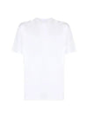 Stripes Six Print Cotton Short Sleeve T-Shirt White - STONE ISLAND - BALAAN 1