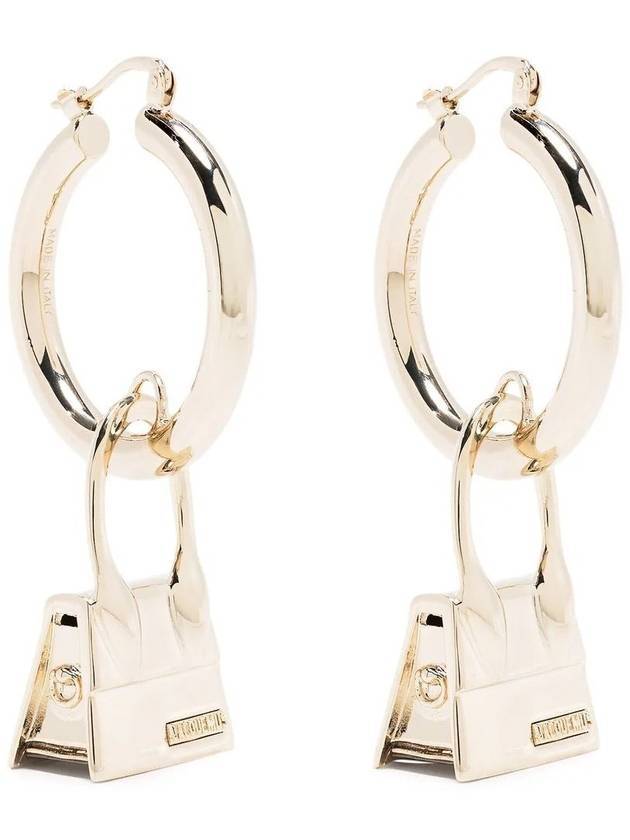 Les Creoles Chiquito Hoop Earrings Light Gold - JACQUEMUS - BALAAN 1