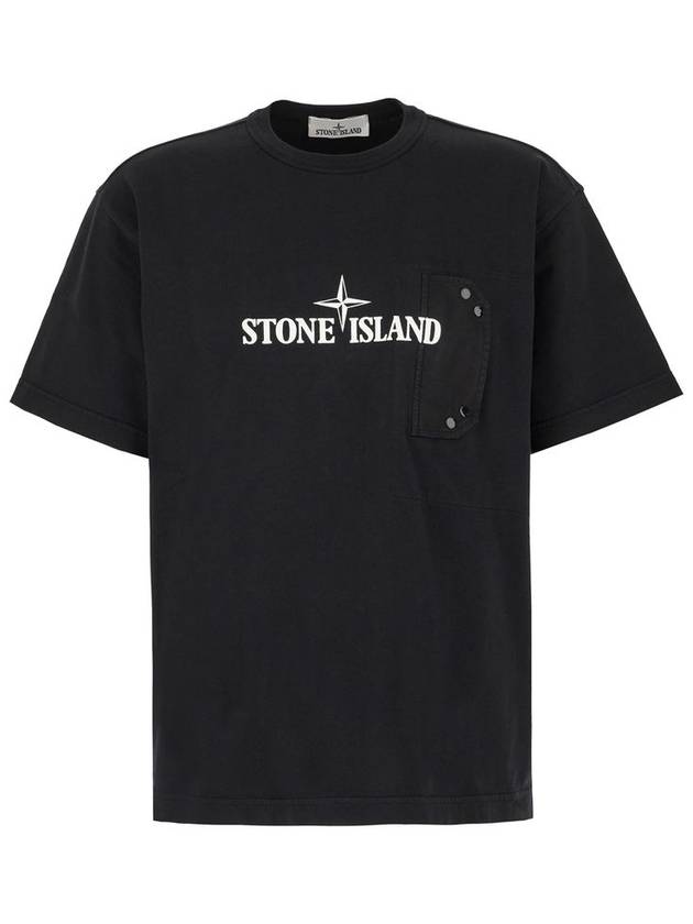 Stone Island Cotton Crew-Neck T-Shirt - STONE ISLAND - BALAAN 1