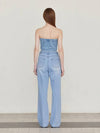 Louis bustier denim top light blue - LESEIZIEME - BALAAN 6