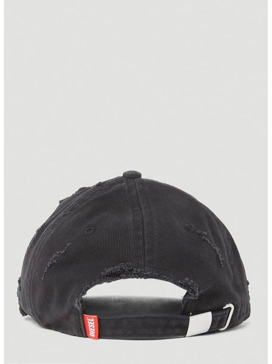 C-Ewan Lettering Baseball Ball Cap Black Red - DIESEL - BALAAN 1