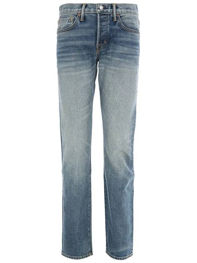 Denim Straight Pants DPS001DMC008S23HB407 DENIM BLUE - TOM FORD - BALAAN.