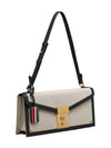 RWB Tab Canvas Shoulder Bag Black Beige - THOM BROWNE - BALAAN 2