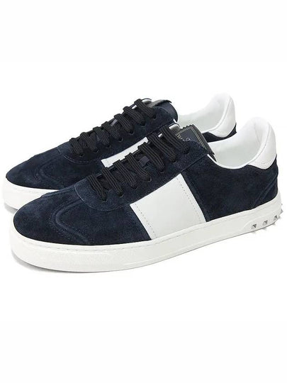 Flycrew Low-Top Sneakers Marine - VALENTINO - BALAAN 2