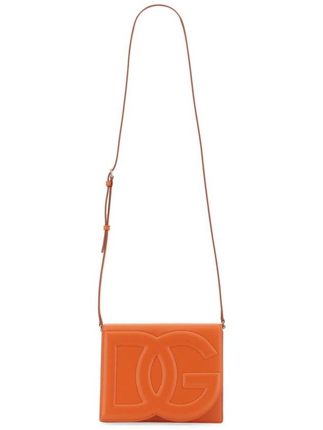 DG Logo Leather Cross Bag Orange - DOLCE&GABBANA - BALAAN 2