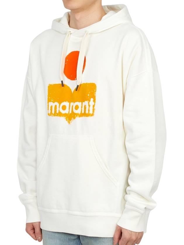 Miley Big Logo Hoodie White - ISABEL MARANT - BALAAN 3