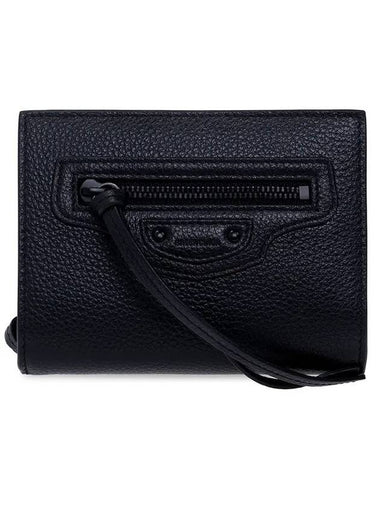 Neo Classic Compact Half Wallet Black - BALENCIAGA - BALAAN 1