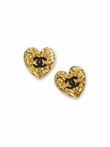 Heart CC Logo Earrings ABC948 - CHANEL - BALAAN 1