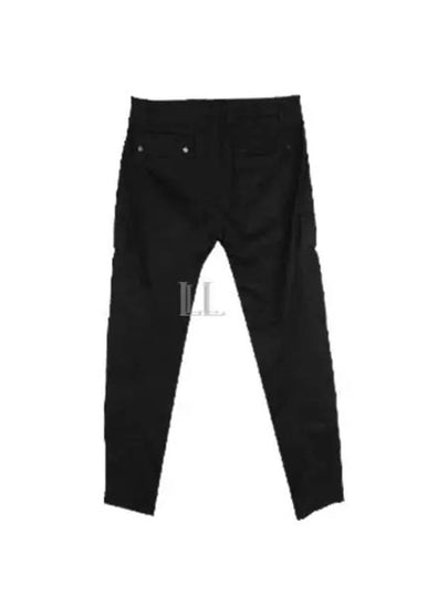 Drawstring Waist Satin Cargo Straight Pants Black - CP COMPANY - BALAAN 2