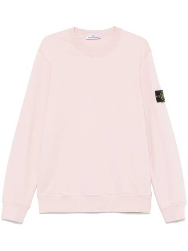 6100044 Organic Cotton Fleece Sweatshirt Antique Rose - STONE ISLAND - BALAAN 1