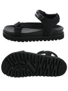 Women's Strap Logo Flavia Sandals Black - MONCLER - BALAAN 7