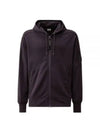 Diagonal Raised Fleece Hooded Jacket Purple - CP COMPANY - BALAAN 2