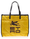 Logo Quilted Padded Shoulder Bag Yellow - ETRO - BALAAN 3