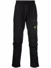 Waffen Stretch Tella Paracadute Cargo Straight Pants Black - STONE ISLAND - BALAAN.