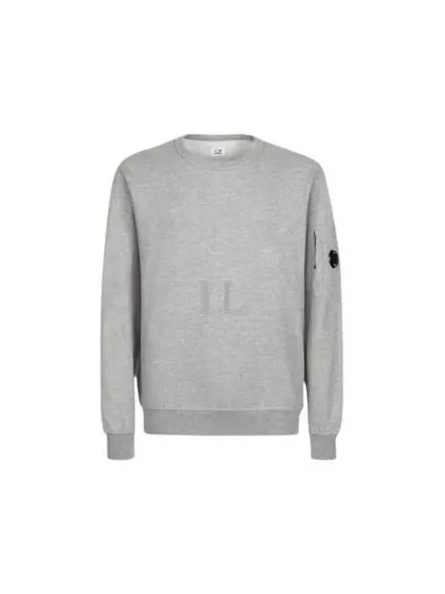 Light Fleece Sweatshirt Grey - CP COMPANY - BALAAN 2