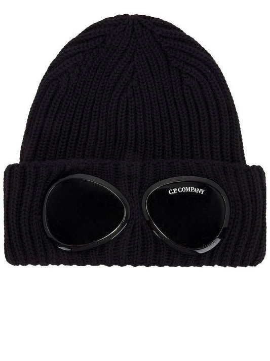 Signature Goggles Wool Beanie Navy - CP COMPANY - BALAAN 2