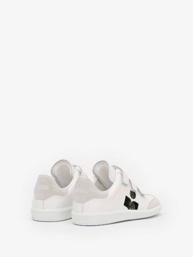 Beth Logo Leather Low Top Sneakers White - ISABEL MARANT - BALAAN 3