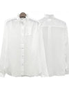 Gamble Organic Cotton Shirt White - ISABEL MARANT ETOILE - BALAAN 2