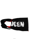 Graffiti Logo Scarf Black - ALEXANDER MCQUEEN - BALAAN 6