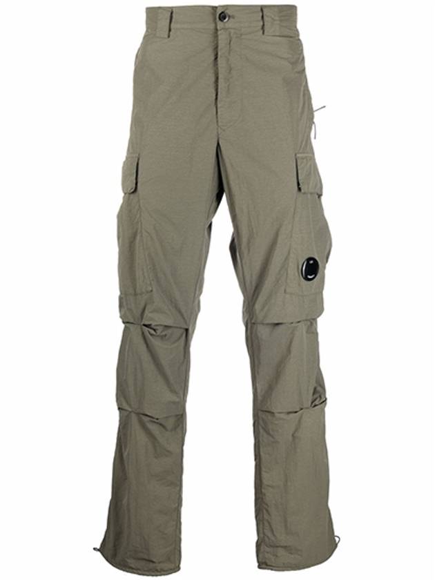 Lens Wappen Nylon Cargo Straight Pants Khaki - CP COMPANY - BALAAN 2