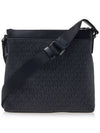 Greyson Logo Leather Messenger Bag Black - MICHAEL KORS - BALAAN.