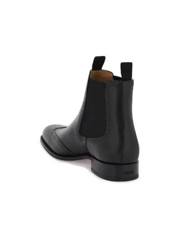 Timeless Leather Chelsea Boots Black - DIOR - BALAAN 4