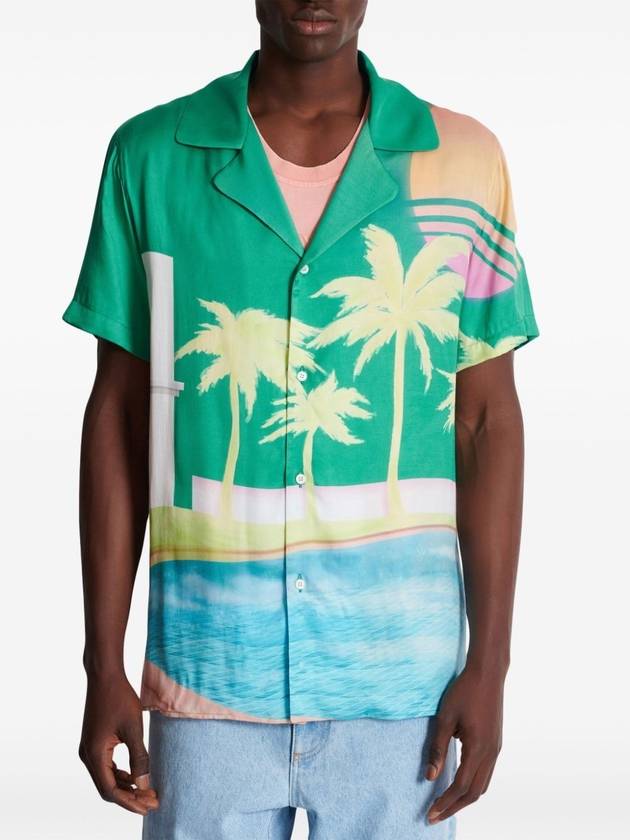 BALMAIN SS PALM PRINT PYJAMA SHIRT - BALMAIN - BALAAN 4