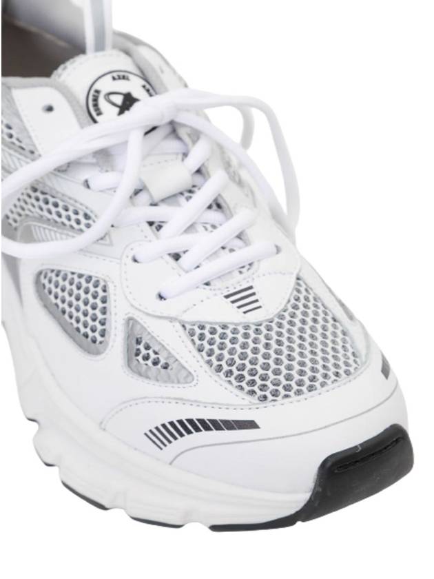 'Marathon Runner' Silver And White Sneakers Wth Logo In Leather Blend Man Axel Arigato - AXEL ARIGATO - BALAAN 4