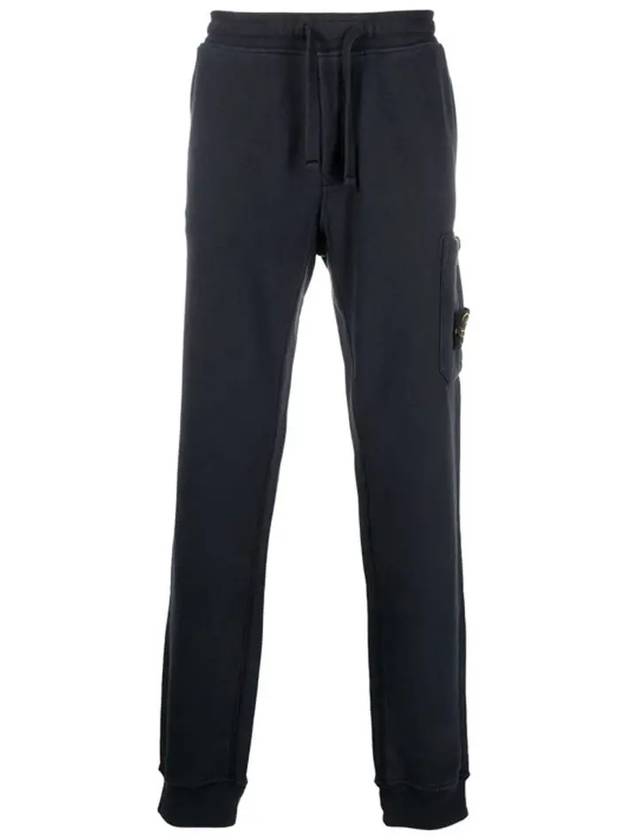 Waffen Patch Cotton Fleece Track Pants Navy - STONE ISLAND - BALAAN 2