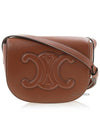 Folco Cuir Triomphe Calfskin Cross Bag Tan - CELINE - BALAAN 2