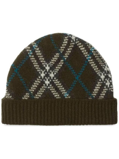 Check Cashmere Beanie Snug - BURBERRY - BALAAN 1