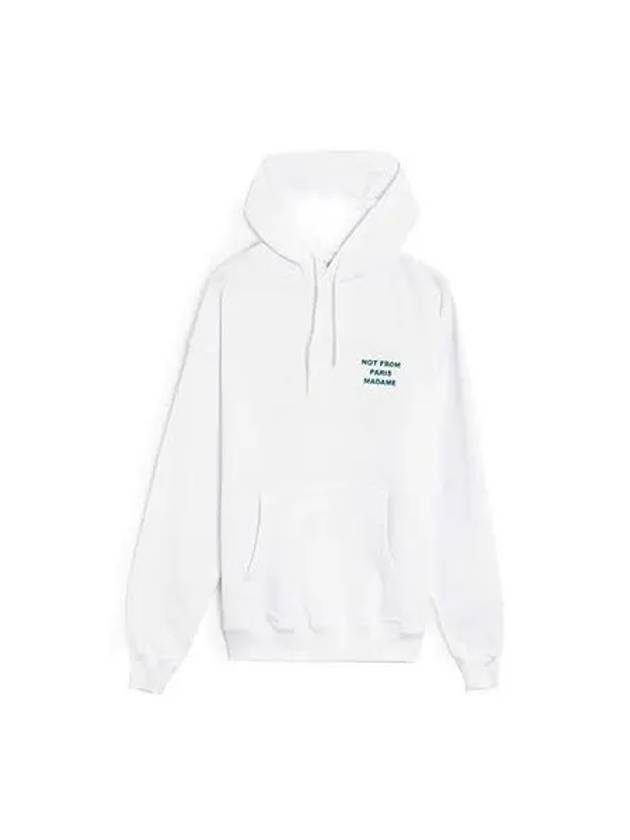 Drold Monsieur Hoodie Slogan White Green - DROLE DE MONSIEUR - BALAAN 1