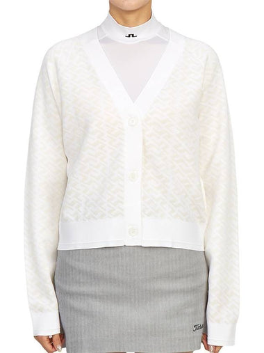 Women's Hanna Knit Cardigan White - J.LINDEBERG - BALAAN 1