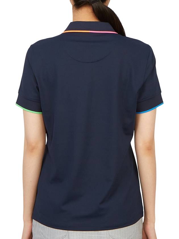 Mini Icon Tech Pique Polo Shirt Twilight - G/FORE - BALAAN 5