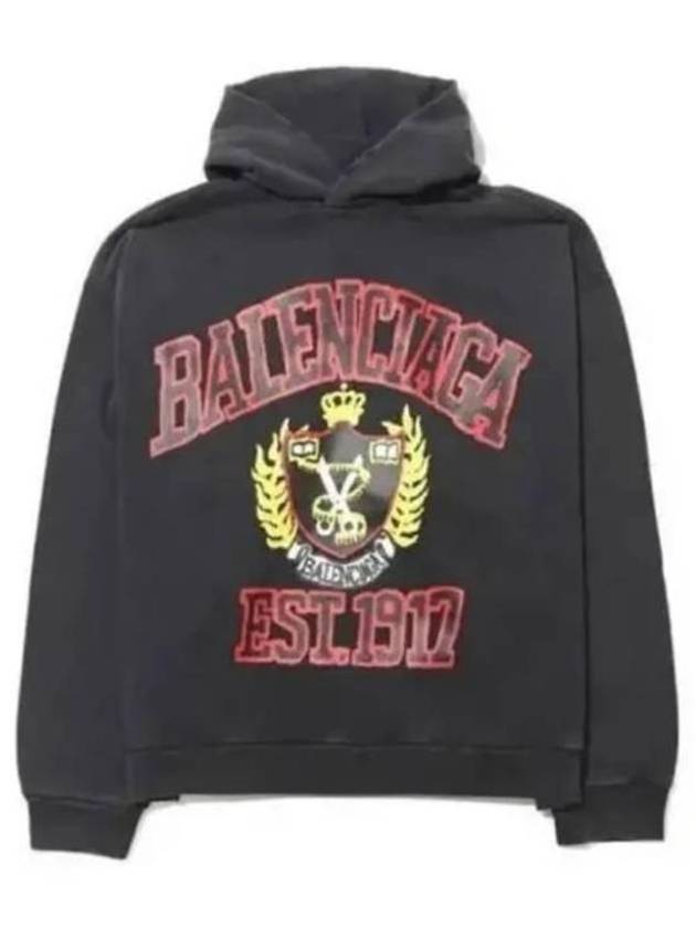 DIY College Medium Fit Hoodie Black - BALENCIAGA - BALAAN 2