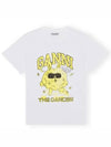 Dance Bunny Relaxed Short Sleeve T-Shirt Bright White - GANNI - BALAAN 2