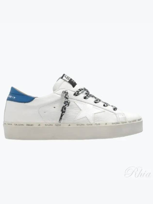 Women's Hi Star Blue Tab Nappa Leather Low Top Sneakers White - GOLDEN GOOSE - BALAAN 2