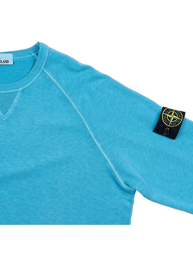 OLD Treatment Wappen Patch Crew Neck Sweatshirt Light Blue - STONE ISLAND - BALAAN 5