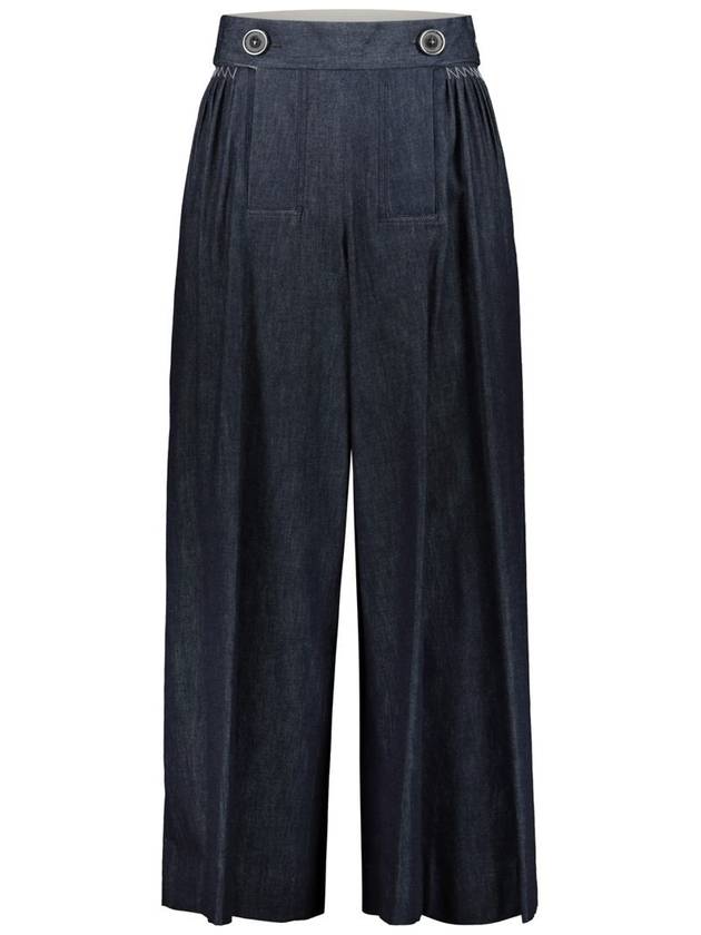 stitch detail denim wide pants - MAISON MARGIELA - BALAAN 2