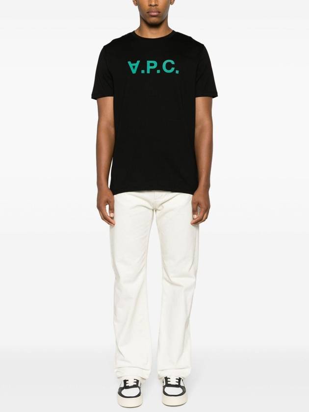 VPC Logo Organic Cotton Short Sleeve T-Shirt Black - A.P.C. - BALAAN 4