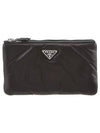 Dividable Nappa Leather Pouch Bag Black - PRADA - BALAAN 3