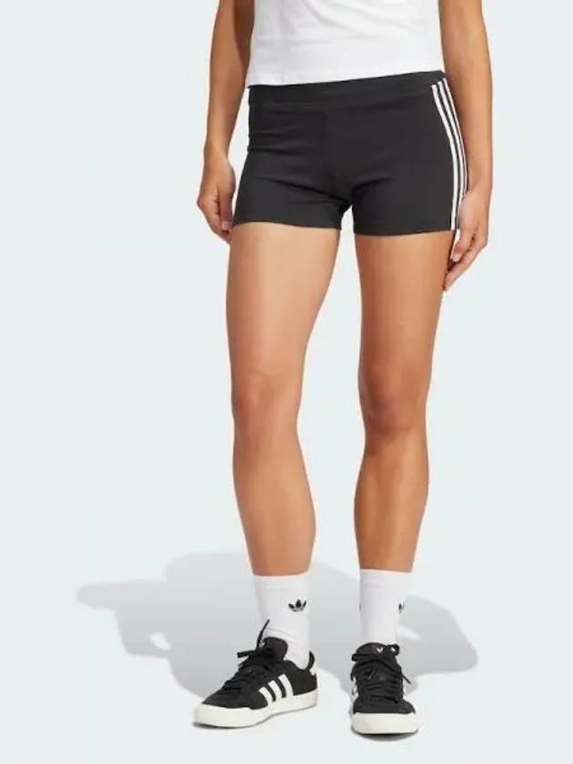 Adicolor 3 Stripe Leggings Shorts Black - ADIDAS - BALAAN 2