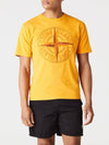 Stitches Three Embroidery Short Sleeve T-Shirt Orange - STONE ISLAND - BALAAN 2