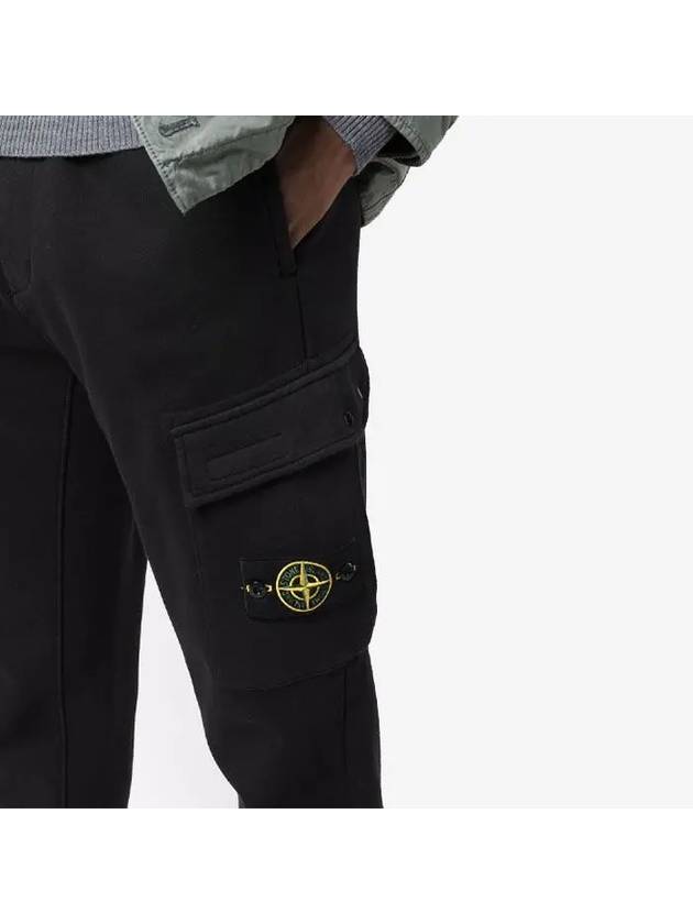 Wappen Patch Jogger Baggy Pants Black - STONE ISLAND - BALAAN 6