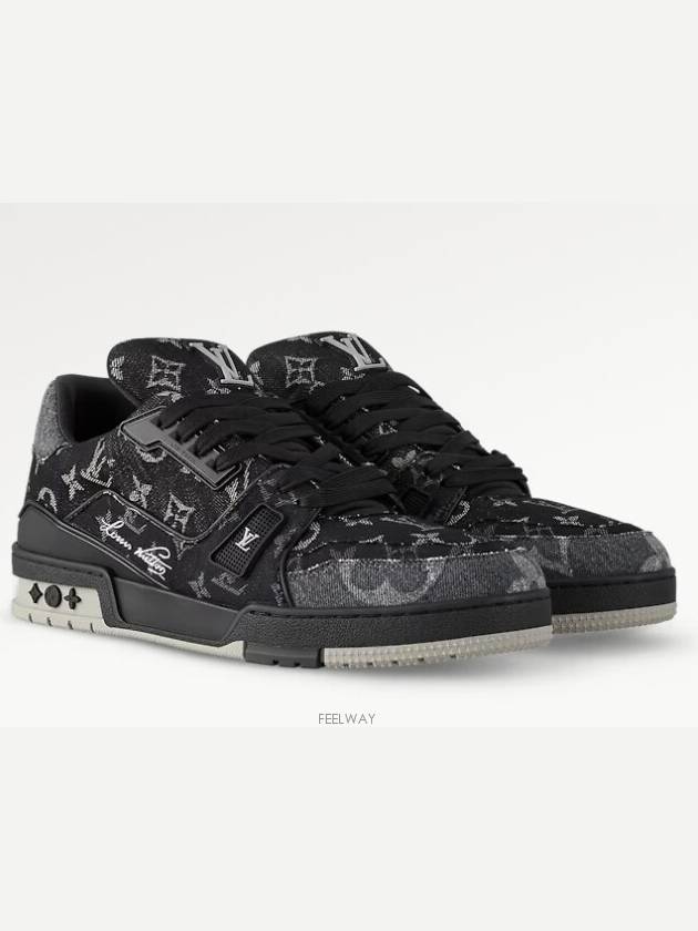 LV Trainer Low Top Sneakers Black - LOUIS VUITTON - BALAAN 3