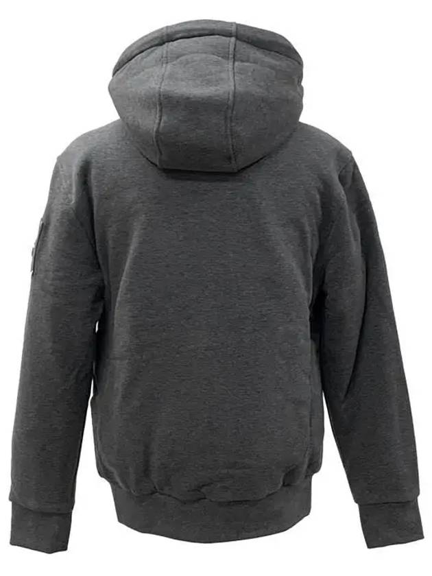 Classic Bunny Zip Up Hoodie White Lining Charcoal - MOOSE KNUCKLES - BALAAN 4