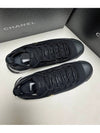 Mixed Fibers Velvet Calfskin Low Top Sneakers Black - CHANEL - BALAAN 5