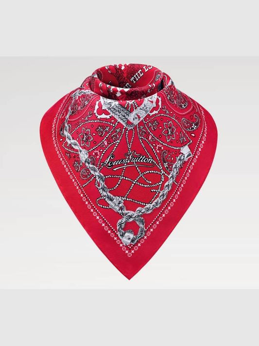 M90698 LV Rope Silk Bandana - LOUIS VUITTON - BALAAN 1