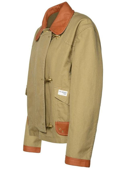 Fay '3 Ganci' Brown Cotton Jacket - FAY - BALAAN 2