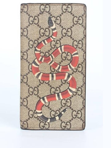 Snake long wallet beige - GUCCI - BALAAN 1